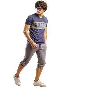 Embrator mannen Jogging set met 3/4 lengte broek blauw/grijs maat XXL