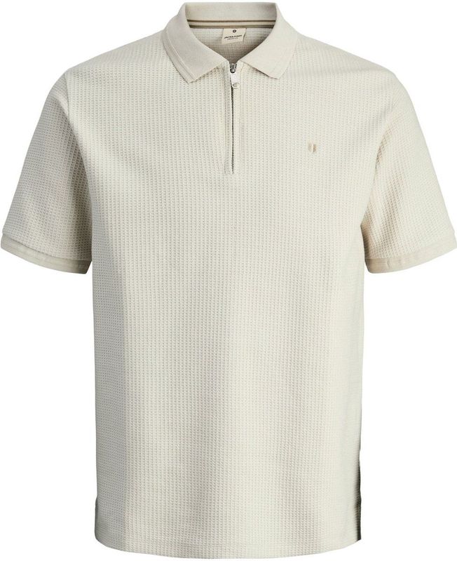 Jack & Jones - Cameron Zip Polo - Beige - Heren