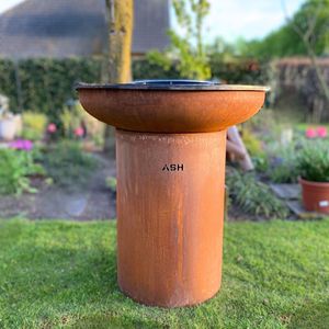 ASH - Aurora - XXL - Cortenstaal - Plancha barbecue met grillring - Buitenkoken - Plancha BBQ - Plancha Bakken - Roest- Grillring - Extra groot