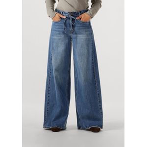 Karo - 144 Mid X-Wide - Damesjeans - Medium Blue Wash - Vijfzakkenmodel