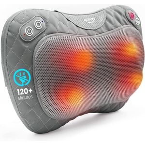 Massagekussen - Nekkussen met Warmte Functue - Shiatsu - Draadloos - Oplaadbaar