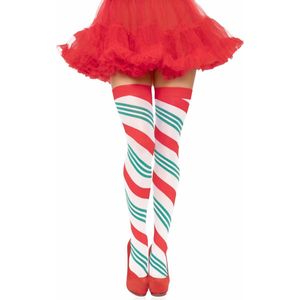 Leg Avenue - Holiday Ribbon Overknee kousen - Multicolours