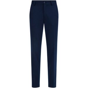 WE Fashion Heren slim fit pantalon met dessin