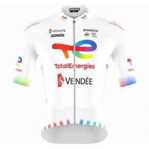 Bioracer Epic Team Total Energies 2025 Korte Mouw Wielertrui Wit S Man