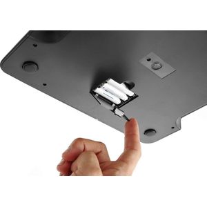 Digitale keukenweegschaal voor max 15kg - precisie tot 1gr - digitaal display - 266x269x(H)34 mm - HIPS RVS