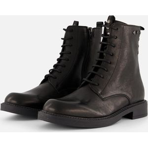 Linea Zeta Veterboots zwart Leer