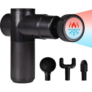 Massagepistool met Warmte- en Koudefunctie | Ontspanning voor spieren en herstel | Inclusief 4 massagekoppen