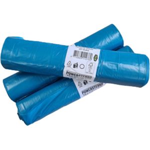 Ace Verpakkingen - LDPE Vuilzak - Afvalzak - 70cm × 110cm - Blauw - Behoud van een schone kliko - Eenvoudig in gebruik - Rol à 20 stuks