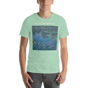 Famous Piece - Kunst T-shirt - Claude Monet 'Water Lilies' - Unisex - Mint - XS