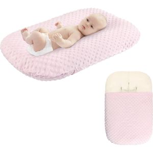 Pasgeboren Lounger Kussen Cover Verwijderbare Hoes Zachte Minky Dot Baby Lounger Kussen Cover Voor Pasgeboren Meisjes En Jongens