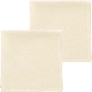 Södahl Pure Linen servet set van 2 linnen 45x45cm ecru