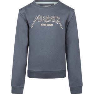 No Way Monday-Girls Sweater ls-Navy - Maat 134