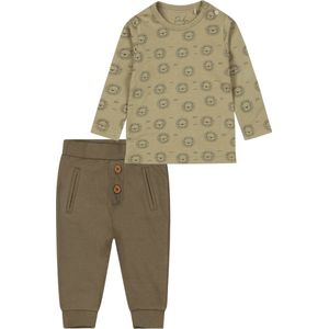 Dirkje Shirt en Broek Organic Cotton Faded Green maat 62