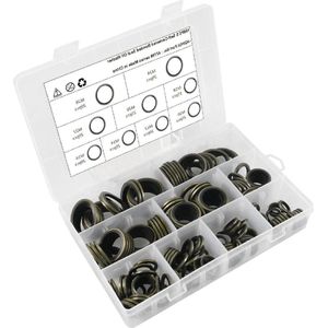 Self Centered Bonded Seal Washer Assortiment Kit - M10 M12 M14 M16 M18 M20 M22 M24 M26 - 180 stuks .