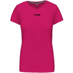 G-TOWN Dames T-shirt Ronde Hals Met Tekst Opdruk