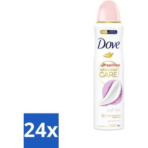 Dove Deodorant Spray - Soft Feel - 150 ml - Voordeelverpakking - 24 stuks