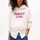 Tommy Jeans Sweatshirt 'VARSITY'  navy / knalrood / wit