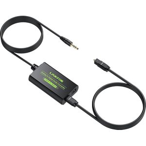 NÖRDIC Converter Analoog naar Digitaal - 3.5mm jack naar Toslink - Geschikt voor Laptop, PC, Smartphone, Tablet & Soundbar