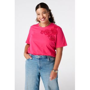 MS Mode T-shirt T-shirt met geborduurde opdruk