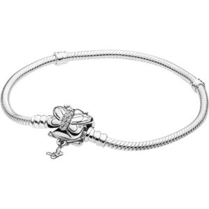 Bedelarmband vlinder | Armband met vlinder sluiting | 925 Sterling Zilver