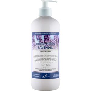 Bodylotion Lavendel 1 Liter met witte pomp - stijlvolle en duurzame uitstraling