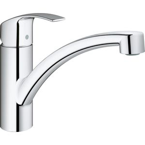 GROHE Eurosmart New Keukenkraan - lage uitloop - draaibaar - 1 straalstand - chroom - 33281002