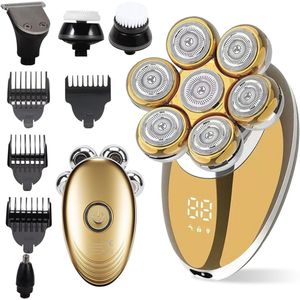 7D Waterdichte Scheerapparaat voor Mannen - 5-in-1 Elektrisch Scheerapparaat voor Thuis en Reizen
