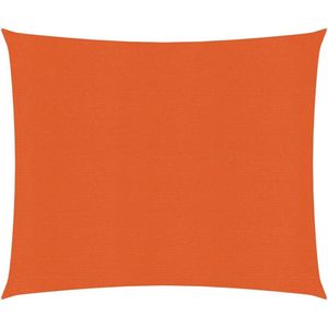vidaXL-Zonnezeil-160-g/m²-3,6x3,6-m-HDPE-oranje