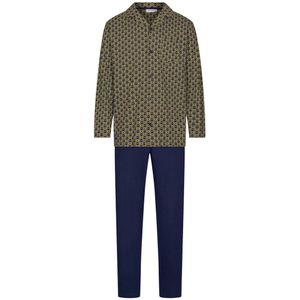 Pastunette - Pyjama - Adventure - Bio Katoen - Groen/Blauw - Doorknoop - Maat XXL