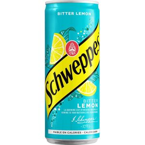 Schweppes Bitter Lemon 4 multipacks x 6 blikjes x 33 cl