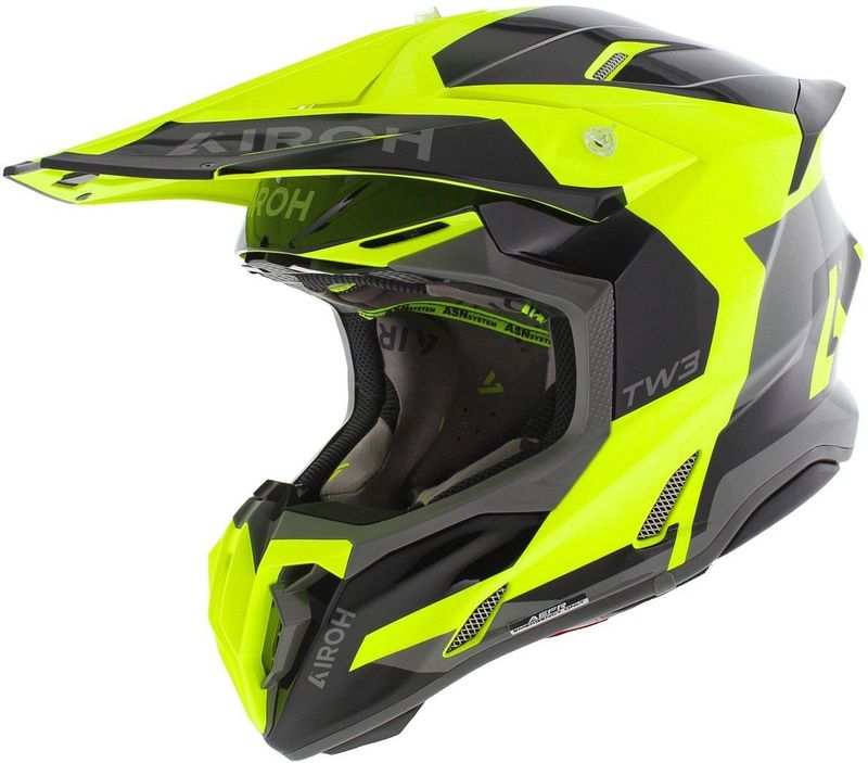 Airoh Twist 3.0 crosshelm Fancy glans zwart geel XXL