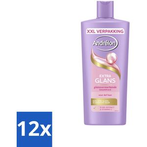 Andrélon – Shampoo – Extra Glans – 685 ml - Voordeelverpakking - 12 stuks