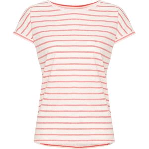 ICHI - IHYulietta - T-shirt - Lichtrood/Natuurwit - Gestreept