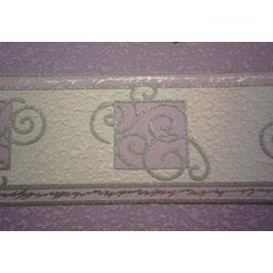 paars zilver behangrand 569148