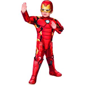 Rubies - Iron - Man - Iron - Man Jongen - Rood, Goud - Maat 96 - Carnavalskleding - Verkleedkleding