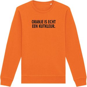 Sweater oranje XXL - Oranje is echt een kutkleur - soBAD. - Koningsdag - Unisex - Oranje - Voetbal - Nederland
