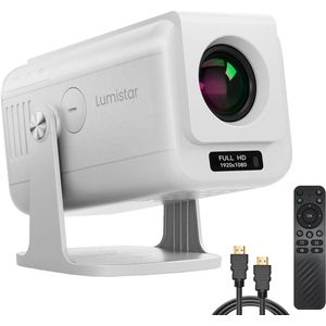 Lumistar - Pro+ Mini Beamer - Wit - Smart TV Projector - 2025 model - Android 13.0