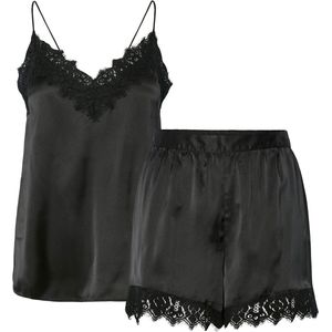 Pieces - PCJENNA - Nachtset - Zwart - Satijn