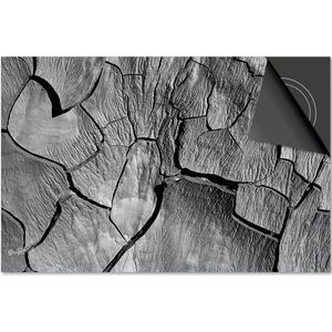 Inductie beschermer 60x60 - afdekplaat inductie mat - Dietrix Kookplaat beschermer - Exclusief - Beton - Grijs gebarsten