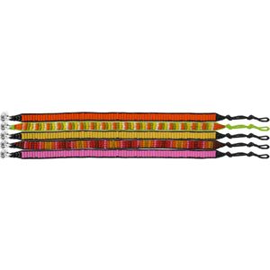 Colori 4 SET005 Ibiza Style Armbanden - 20 cm - Oranje / Geel / Roze