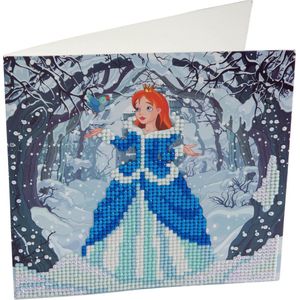 Diamond Painting Crystal Card Kit® Betoverende Prinses - 18x18cm
