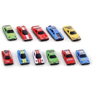 Speelgoedautos/racewagens speelgoed set - 8x stuks - metaal - diverse kleuren en modellen mix