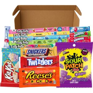 Mystery Snackbox S – Amerikaans Snoep, Chocolade & Koek – USA Candy Box – Populair van TikTok – Cadeau