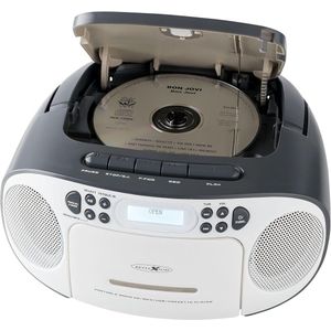 CD-speler - Met Cassette - DAB-radio - AUX-ingang - Voor Net- en Batterijvoeding