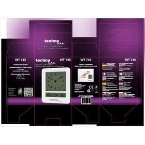 Funkwecker met digitaal Ziffernblatt en meerdere alarmfuncties