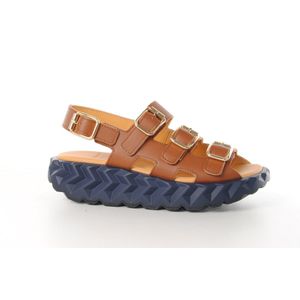 4CCCCEES dames sandaal Jabara Hash naturel leder