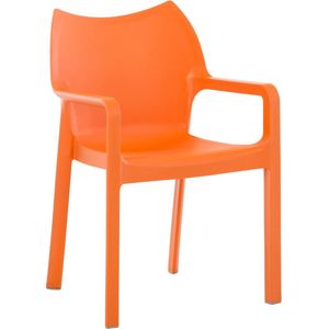 Tuinstoel - Kunststof - Comfortabel - Oranje