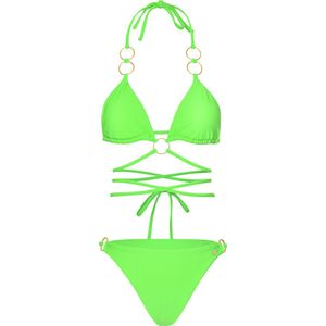 Bikini gouden ringen - Green M