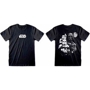 T-Shirt met Korte Mouwen Star Wars Collage Zwart Uniseks - L