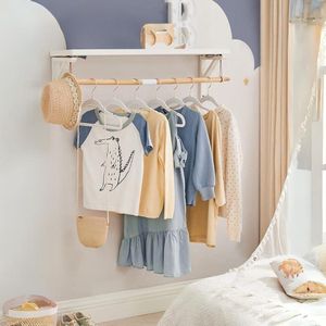 Set Van 50 Kinderkledinghangers Met Roségouden Haken – Antislip Fluwelen Hangers - Ruimtebesparend En Elegant Wit – Perfect Voor Baby- En Kinderkleding